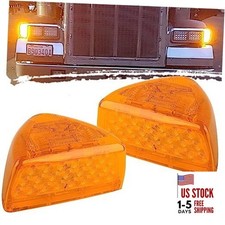 Pcs for Peterbilt Amber Headlight LED Turn Signal Indicators Running Lights 2