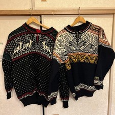 DALE OF NORWAY Nordic Pattern Wool Sweater Kids 12y Vintage