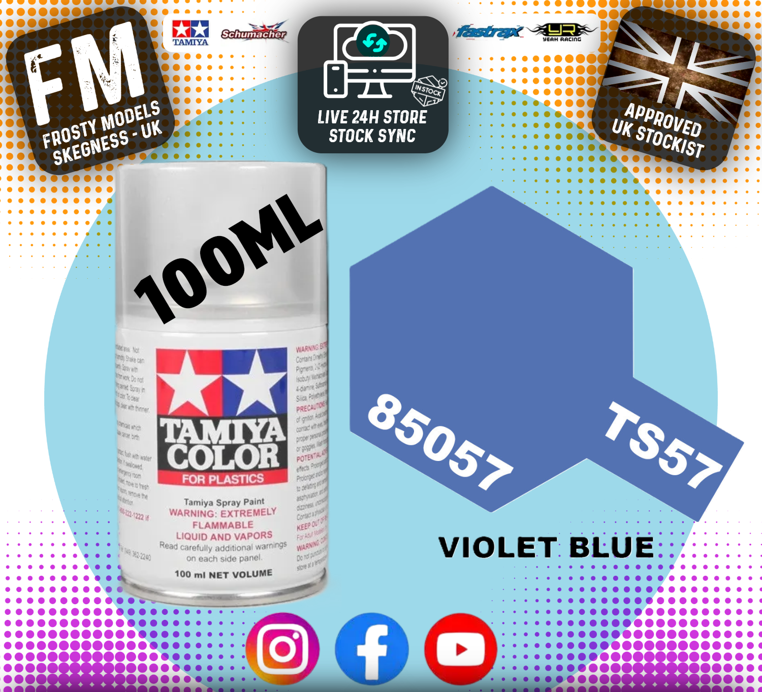 TAMIYA - TS SPRAY PAINT - Ts57 Violet Blue
