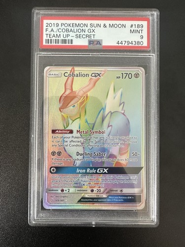 Cobalion-GX graded PSA 9 for sale on eBay