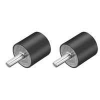 2Stk Silentblock Gummipuffer SchwingungsdäMpfer Anschlagpuffer M6 Ø25Mmxh25Mm