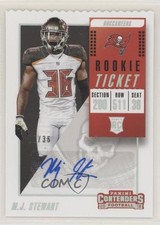 2018 Panini Contenders Stubs /36 MJ Stewart #260 Auto 5c9