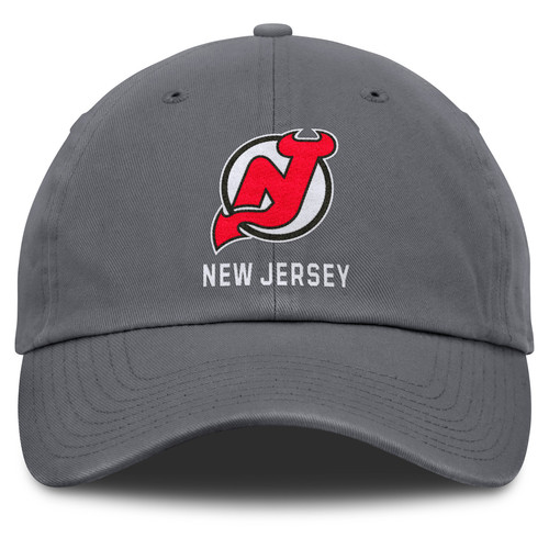 Men's Fanatics Charcoal New Jersey Devils Washed Adjustable Hat - Picture 2 of 4