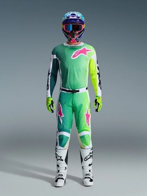 NEU ALPINESTARS 2026 RACER PORTL RACE KIT ANZUG GRÜN WEISS SCHWARZ MOTOCROSS MX