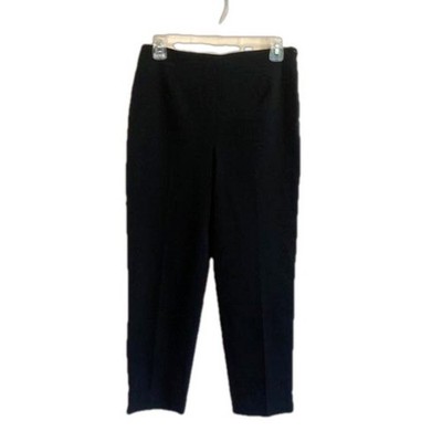 METRADAMO Made in Italy Women's Size 6 Black Ankle Slacks Professional Office
