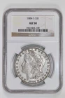 1884-S MORGAN DOLLAR NGC AU50