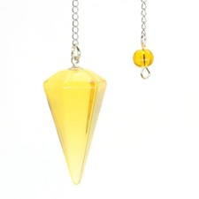 PENDULE RADIESTHESIE DIVINATOIRE EN CITRINE SUCCES & CHANCE ENERGIE