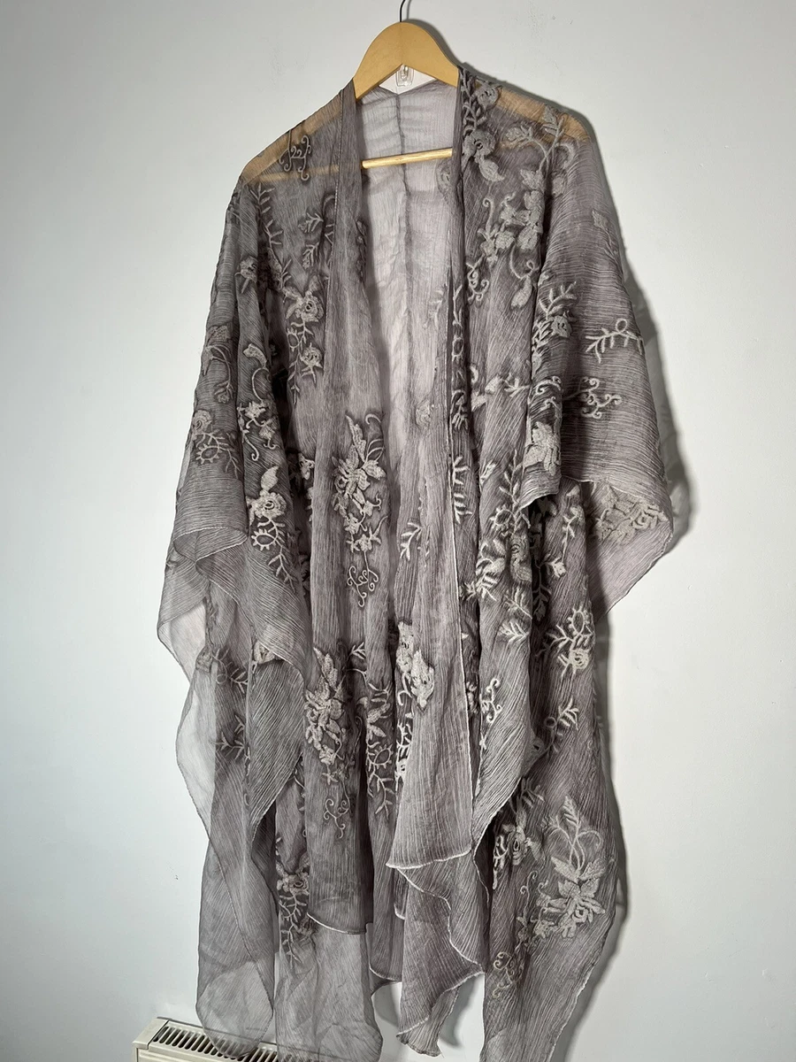 Silk poncho scarf clearance