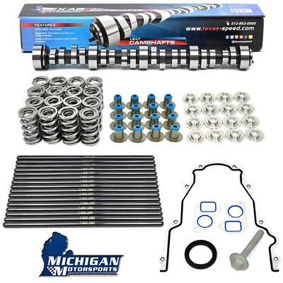 Texas Speed TSP LS3 Stage 4 F-35 Camshaft 3-Bolt Cam 6.2 LS3 L92 Kit