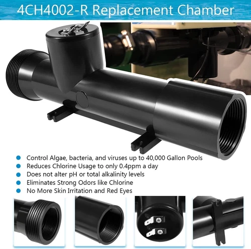 Kit transformador ionizador cámara de repuesto para piscina ionizador eléctrico 4CH4002R y 460304 - Imagen 9 de 18