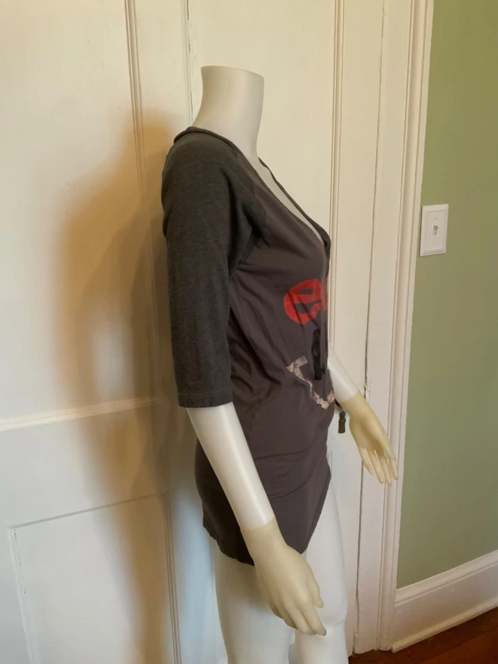 Top Rebel Yell Gris Enjoy Life Manga Corta M Mediano EE. UU. Foto 2 de 4