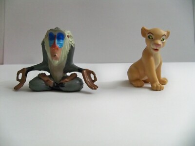 Two Collectible Lion King character Rafiki & Nala Figurines by Applause New