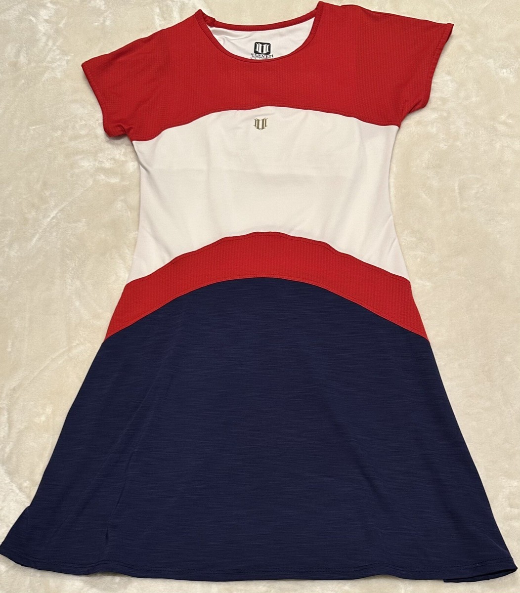 ELEVEN イレブン テニスドレス S Eleven By Venus Williams Tennis Dress Women XS Red White