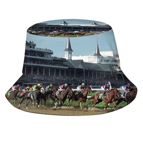 Cool Horse Race Bucket Hat Beach Sun Hat Packable Fisherman Cap Travel