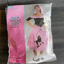 Fabulous 50's Poodle Skirt Child Size Girl's Halloween Costume Dress-Up A9