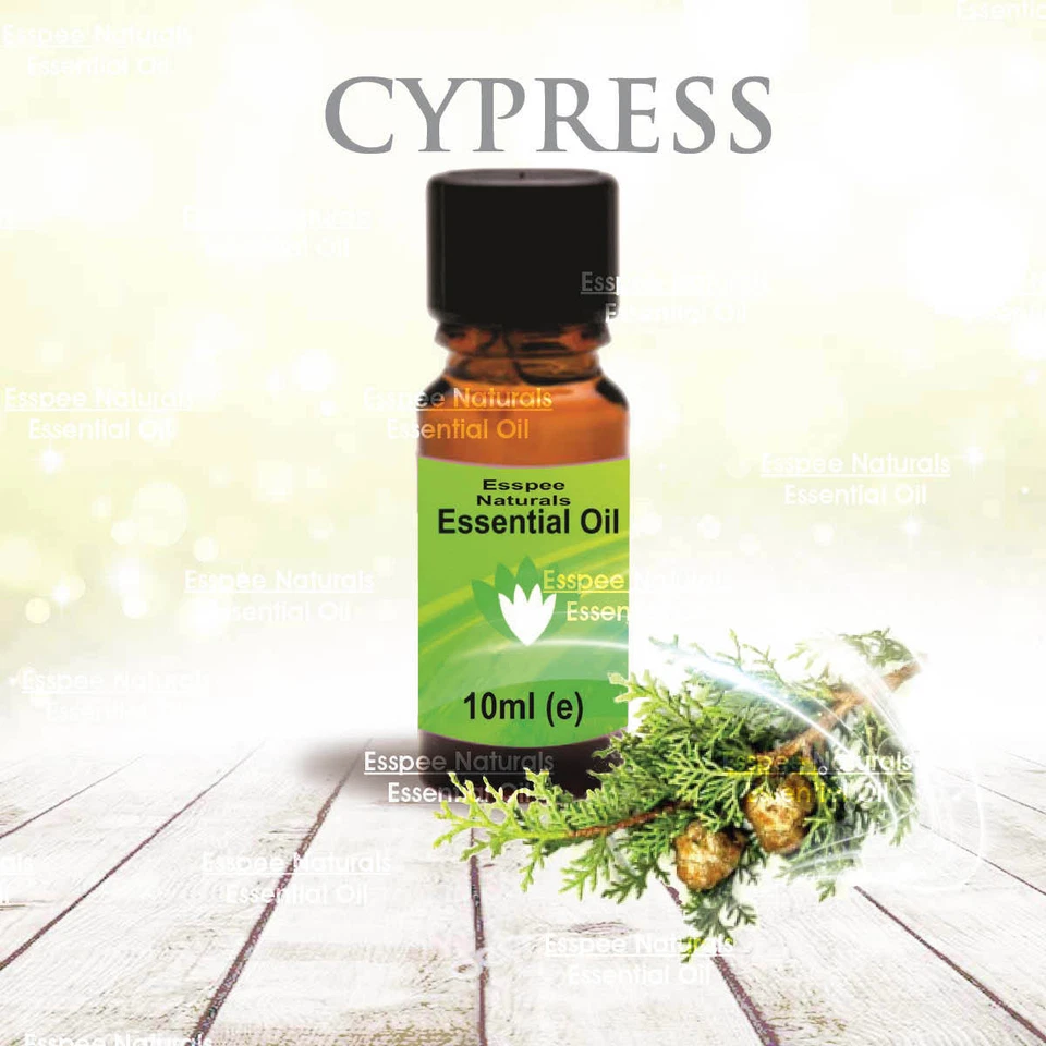 ESSPEE NATURALS Cypress Essential Oil 10ml - 100% Pure - For Aromatherapy & Home Fragrance