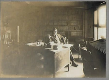 Cabinet Photo of Future Senator Samuel D Jackson of Indiana in His Office 1919