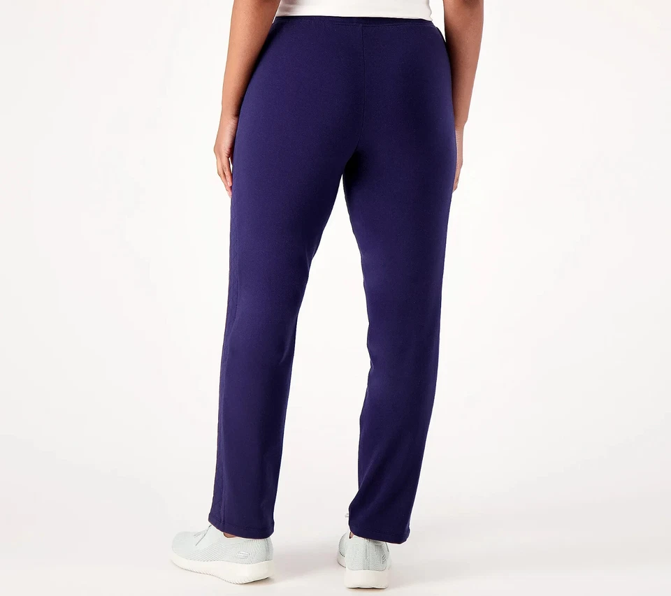 Pantalón Sport Savvy French Terry Pierna Recta con Acolchado - Azul Marino (XS) 548320 Foto 3 de 4