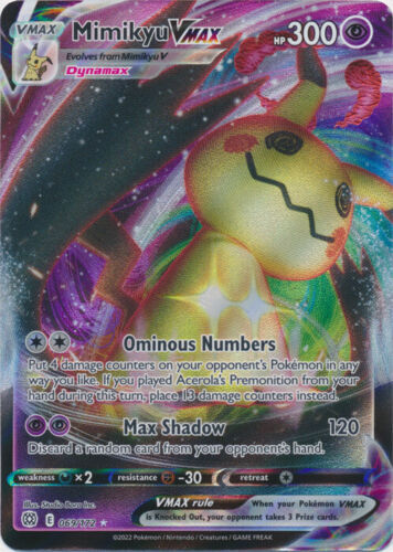 Mimikyu VMAX - 069/172 Ultra Rare Brilliant Stars NM Pokemon TCG