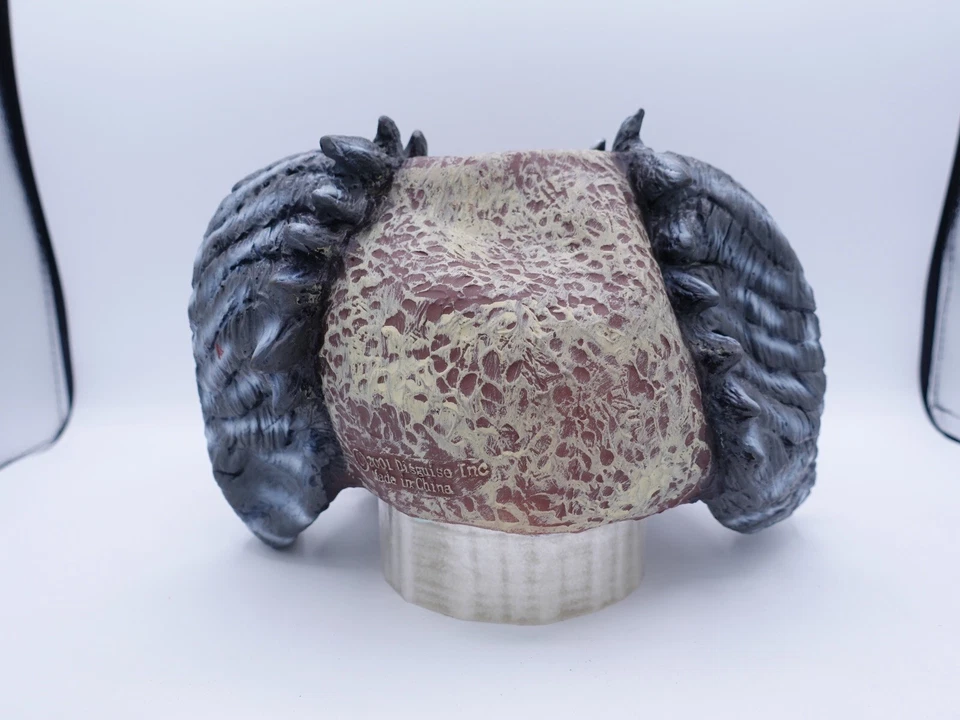 DISGUISE Halloween Devil Skull Horror Mask Ram Horns - Vintage 2001 - Adult Size - Image 3 of 4