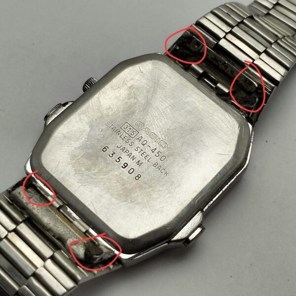 Casio AQ-450 Module 315 Alarm Chronograph Ana-Digi Quartz Vintage 