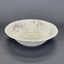Homer Laughlin Serving Bowl 8.75" Eggshell Georgian Pink Roses Floral L46 N8