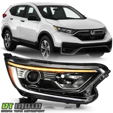 For 2017-2021 Honda CRV CR-V LX|EX|EXL Halogen w/LED DRL Headlight Passenger RH