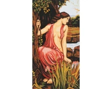 "Evening" Printed Needlepoint Tapestry  Canvas 8055