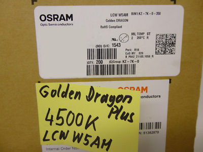 20 LED OSRAM Golden DRAGON Plus LCW W5AM, 4000K Bianco Neutro, SMD-2, 97-112 Lm