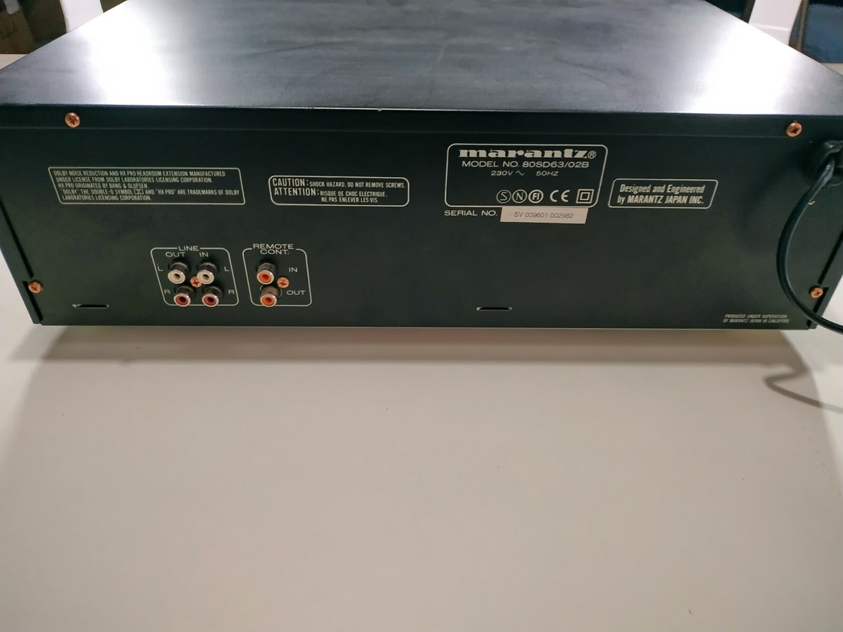 動作品 Marantz 3HEADカセッデッキ SD-63F 現状渡しドルビー Marantz SD-63 Remote Controlled Three Head Cassette Deck | eBay
