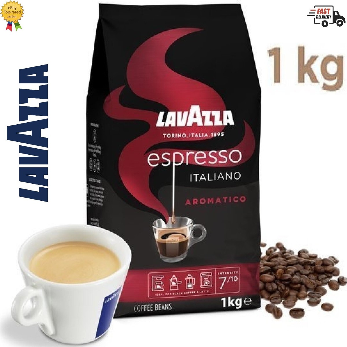 Lavazza Espresso Italiano Aromatico Coffee Beans 1Kg