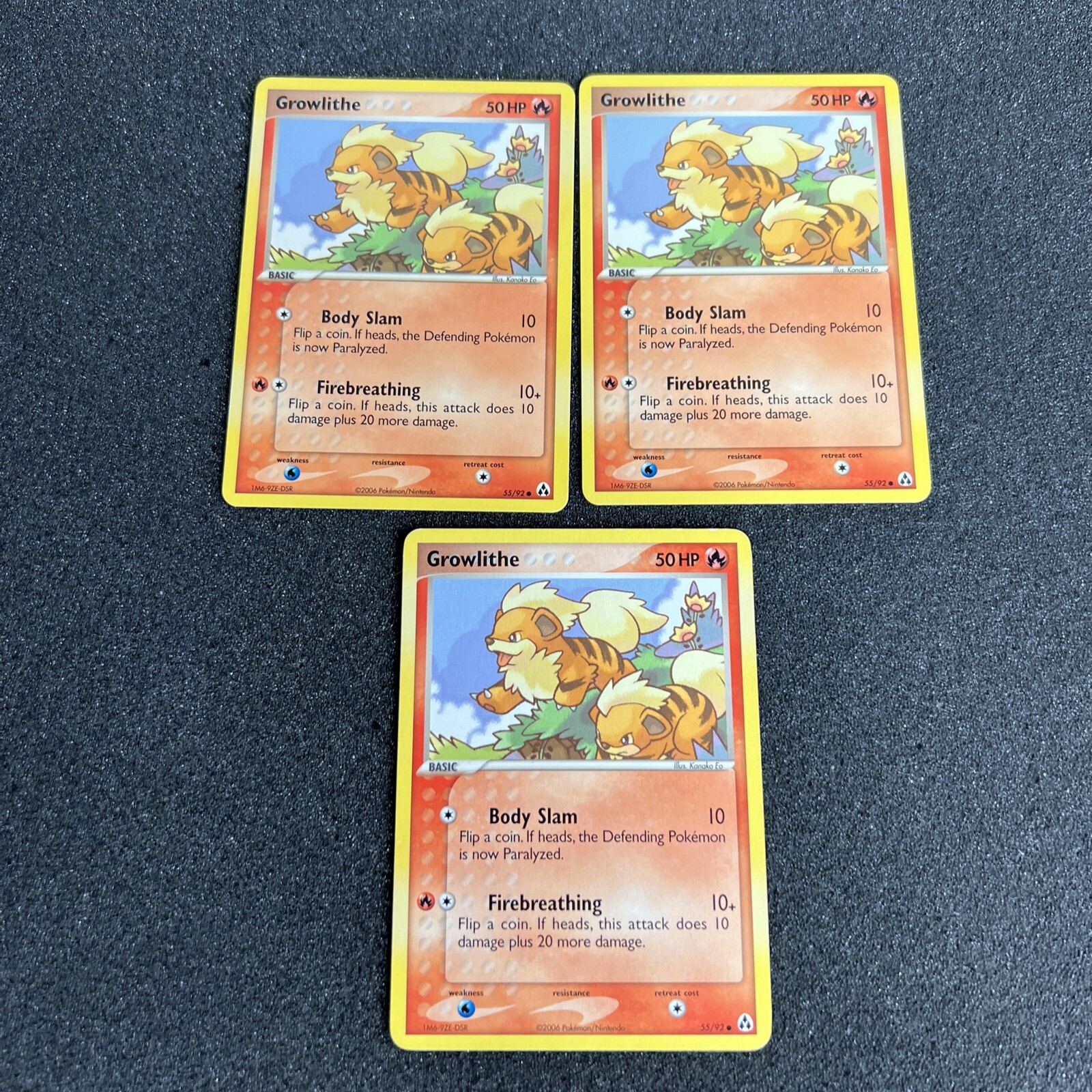 Growlithe 55/92 EX Legend Maker Pokemon Card Non-Holo 3