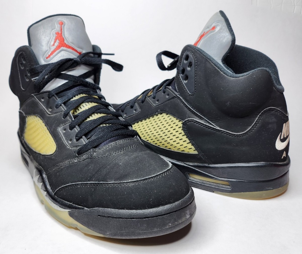 Nike Air Jordan 5 2016 Retro OG Black Metallic 845035-003 Men's