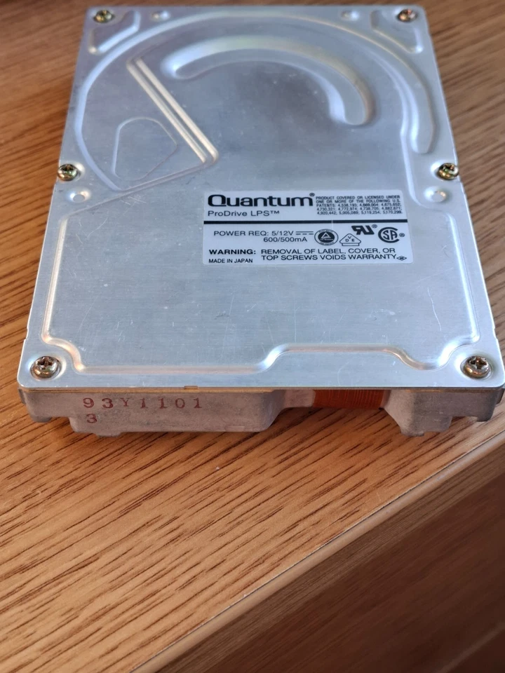 Quantum ProDrive LPS 270S TB27S011 SCSI 50-Pin 270MB 3.5" Internal Hard Drive - Image 4 of 4