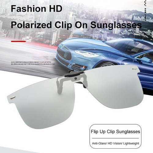 Polarized Clip On Sunglasses Stylish Rimless Sunglasses for Prescription Glasses - Picture 2 of 22