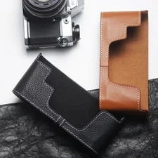 For Olympus OM-10 Case Real Cowhide Leather Half Camera Case Bag Cover