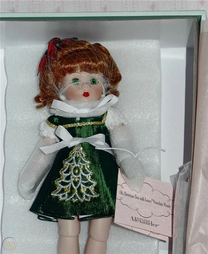 Madame Alexander 8" Doll Oh Christmas Tree Lenox Porcelain Wendy 51855 NEW M
