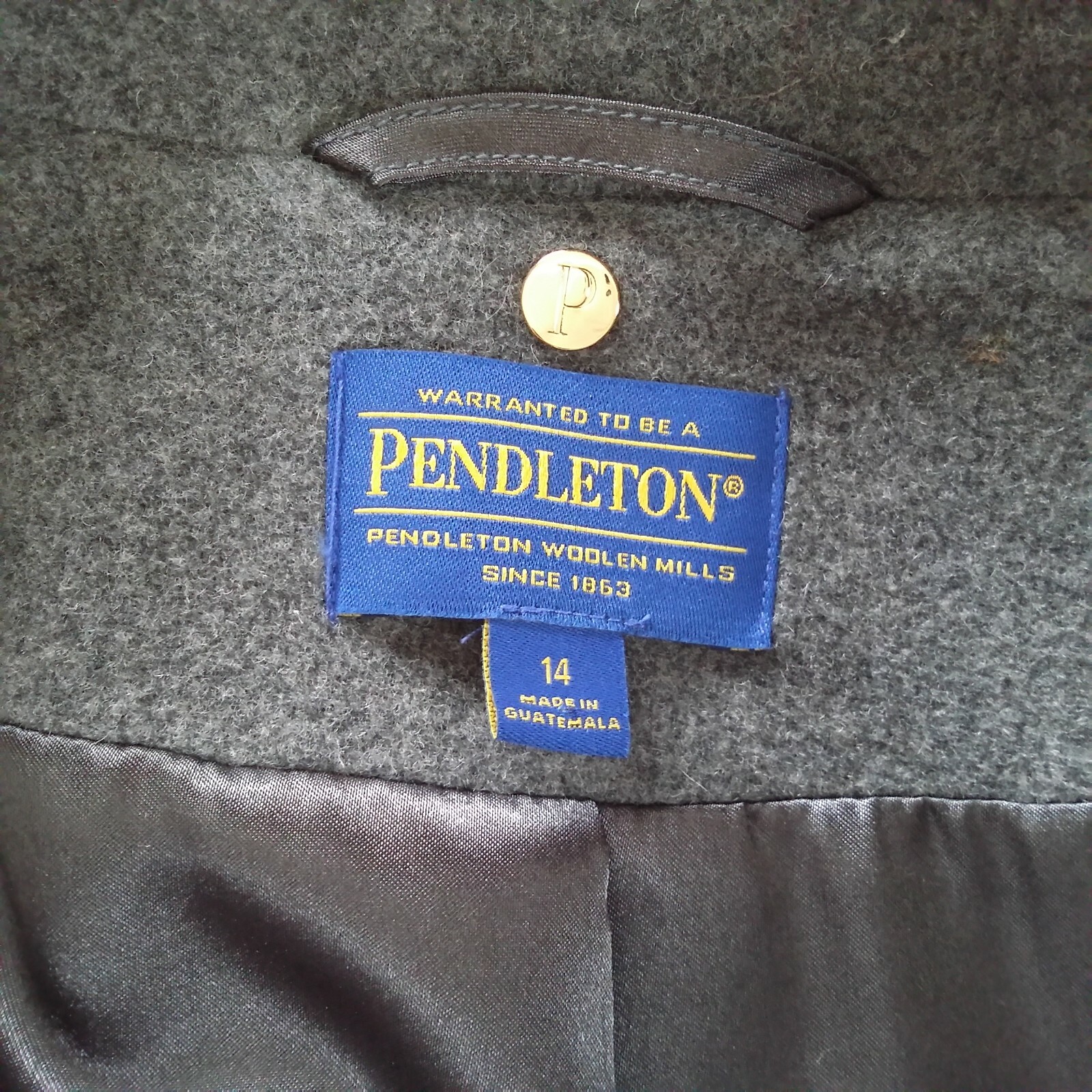 Vintage Pendleton Double Breasted Wool Coat Size … - image 9