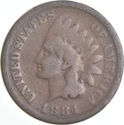 1884 Indian Head Cent AC Average Circ *7433