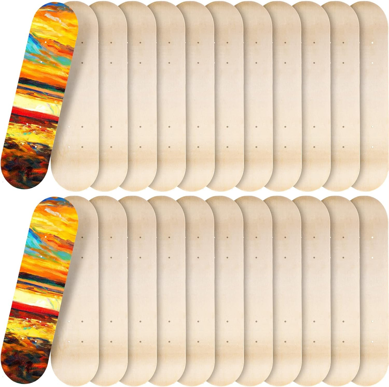 Blank Skateboard Decks Bulk 24 X 6 Inch Professional Maple Deck 7 Ply Double Tai