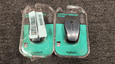 Lot of 2 Logitech M185 Compact Wireless Mouse Swift Grey, 910-002225 -OBN- X1