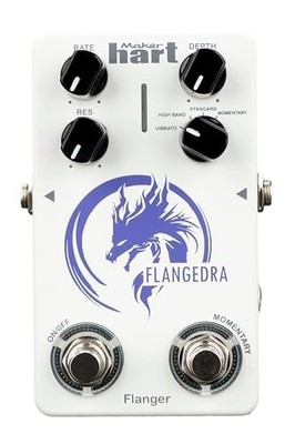 Maker Hart Flanger Gitarren-Effekt-Pedal 4 Modi DSP
