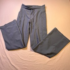 32 Degrees COOL Womens Grey Athletic Pants Sz M Flare Leg Drawstring Waist NWOT
