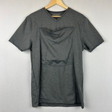 Lalabu Dad Soothe Shirt Gray Short Sleeve Baby Carrying Men's Size XL