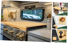 RVGUARD RV Stove Top Cover Board, Countertop Cutting Board with Adjustable 
