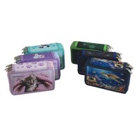 Donau 6776006-99 SchüLeretui Motive, 3-Stock, GefüLlt, Sortiert