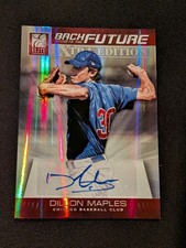 2012 Elite Extar edition Dillon Maples #1 /396 Auto Back to the Future