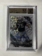 2015 Topps High Tek Howie Long Clouds Diffractor SSP /25 On Card Auto BCG 9.5 GM