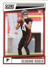 2022 Score Football Rookie Cards Complete Your Set Cards #301-400 Ridder Pickens