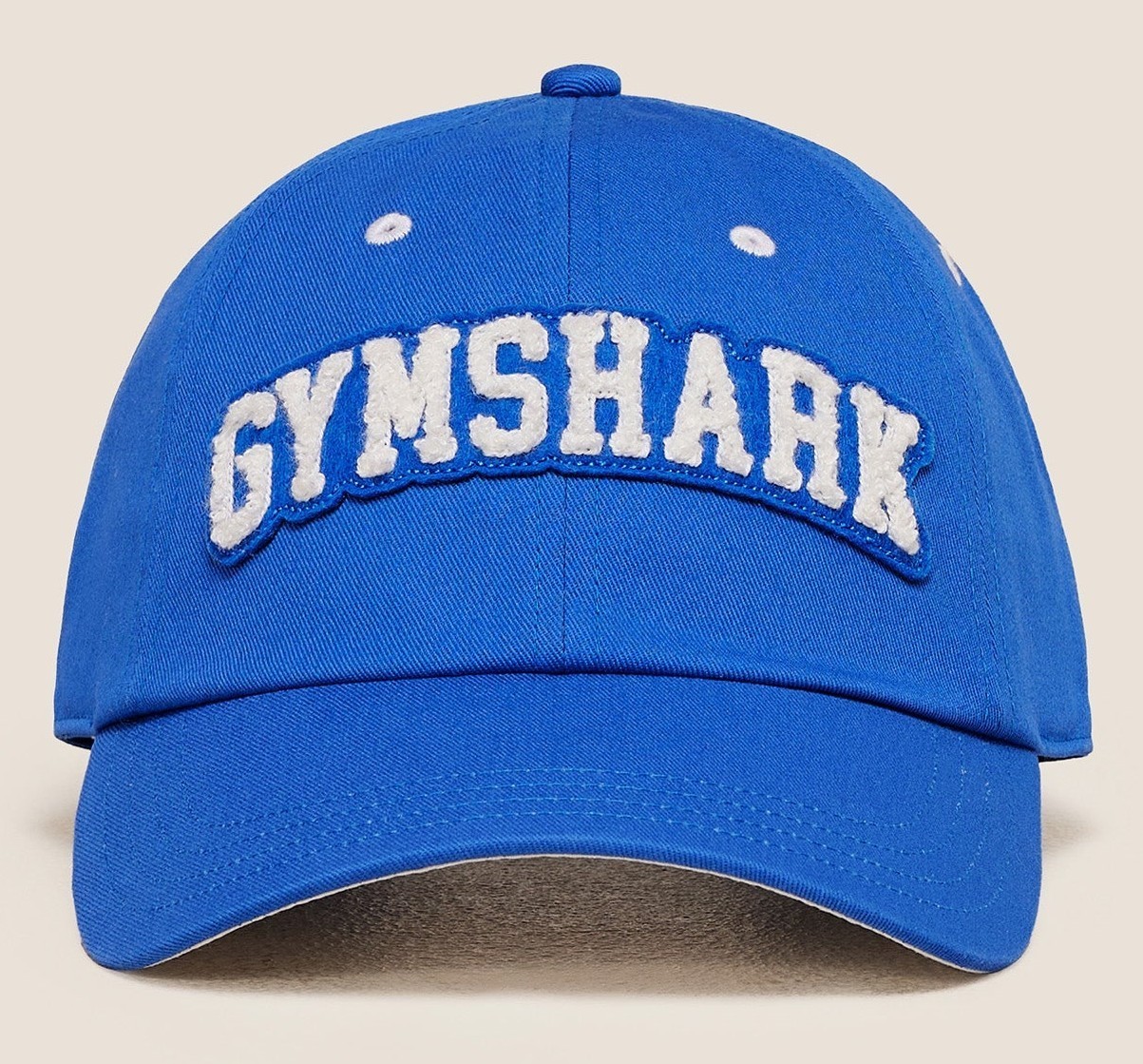 GYMSHARK 'Collegiate Cap' Logo-Embroidered Baseball Hat OS Athletic Blue **NWT**